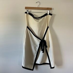Shein Cream Wrap Dress Size XL